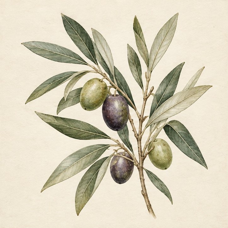 Olive botanical print